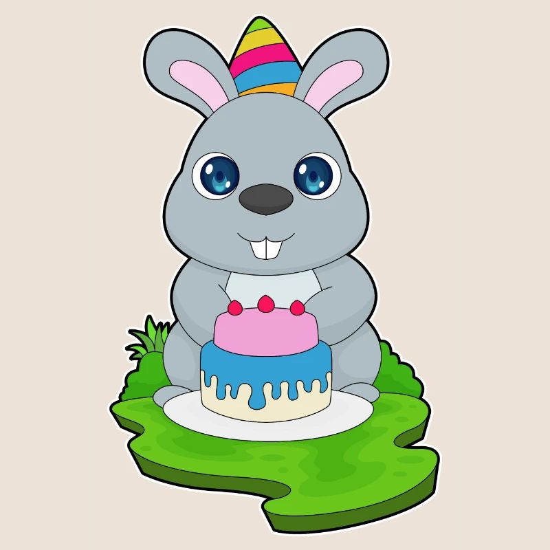Bunny Birthday Cake