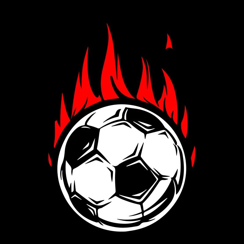 Football burns fire