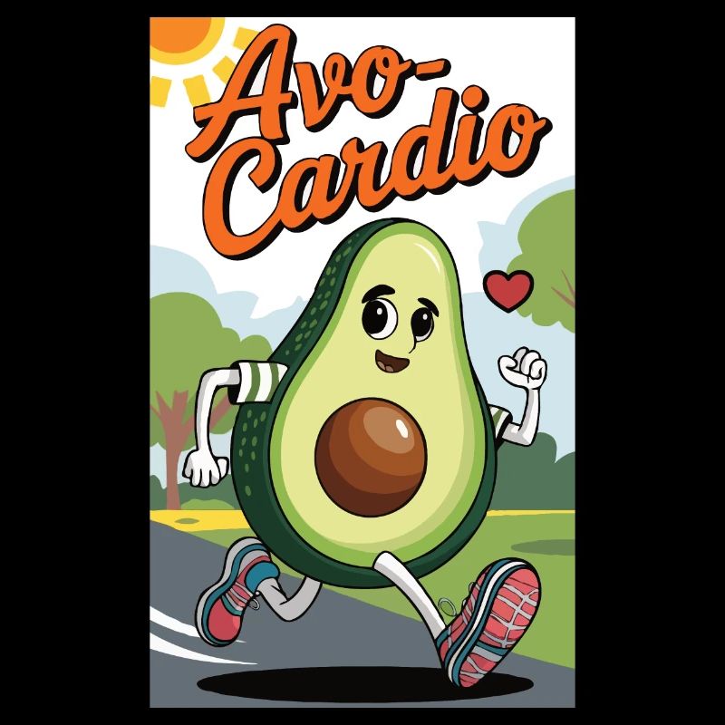 idee cadeau avo-cardio design graphique drole