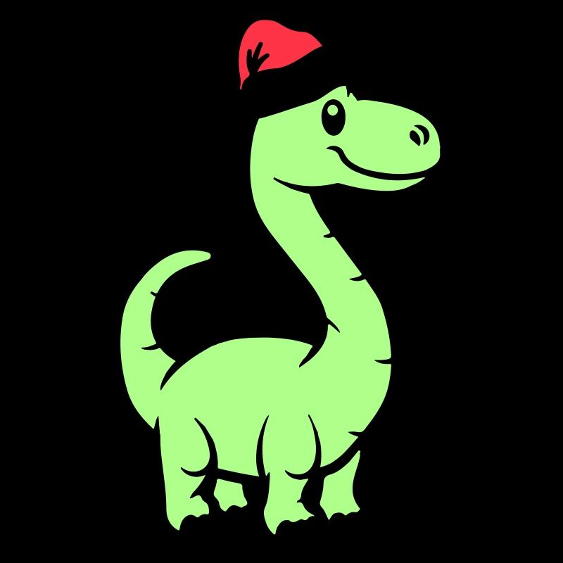 Dinosaure Brontosaure Père Noël