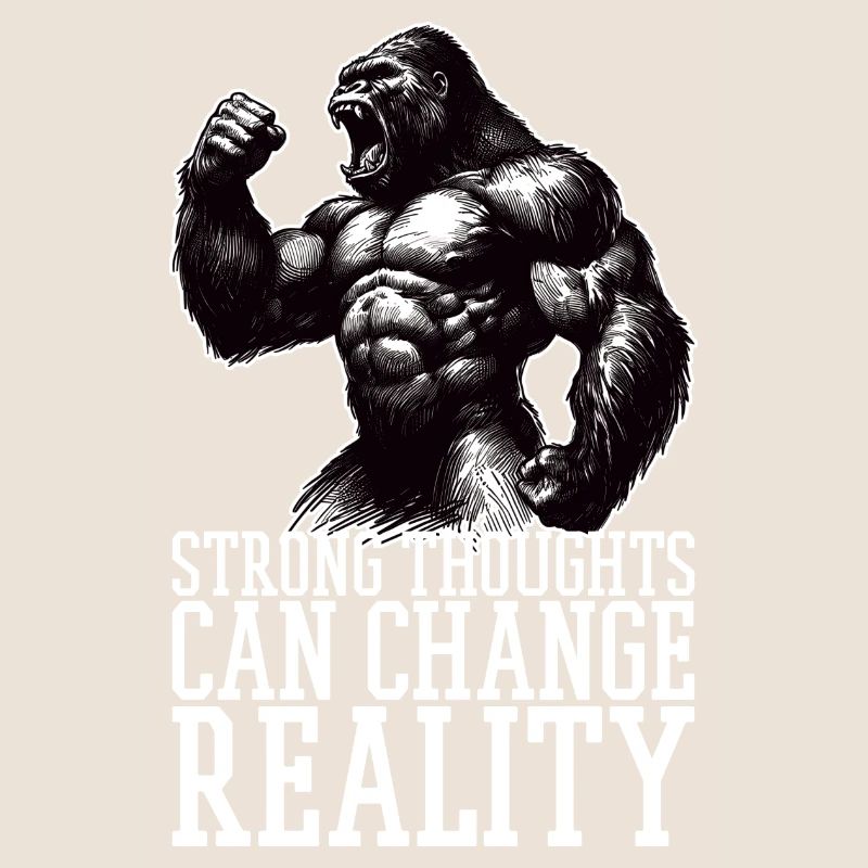 Sarke Thoughts Gorilla Cadeau de motivation
