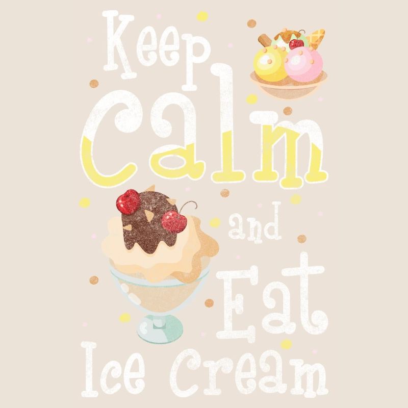 Softeis Kugel Strand Creme