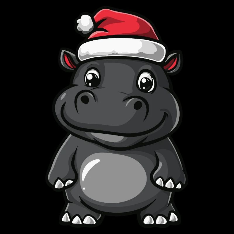 Hippopotame Noël