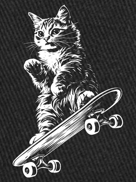 Cat Skateboard Skater
