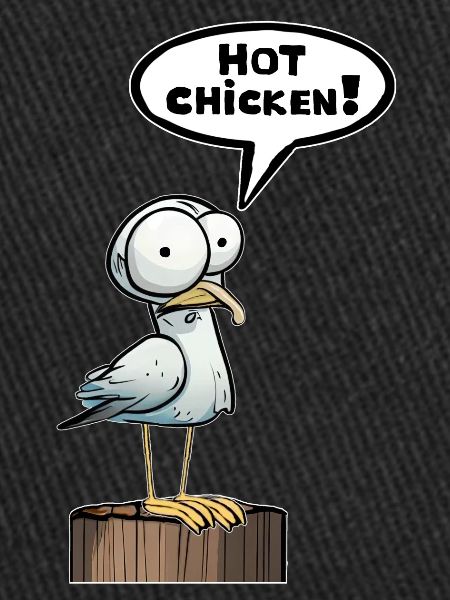 Seagull Speech Bubble Hot Chicken