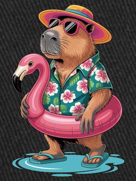 Capybara On Summer Vacation