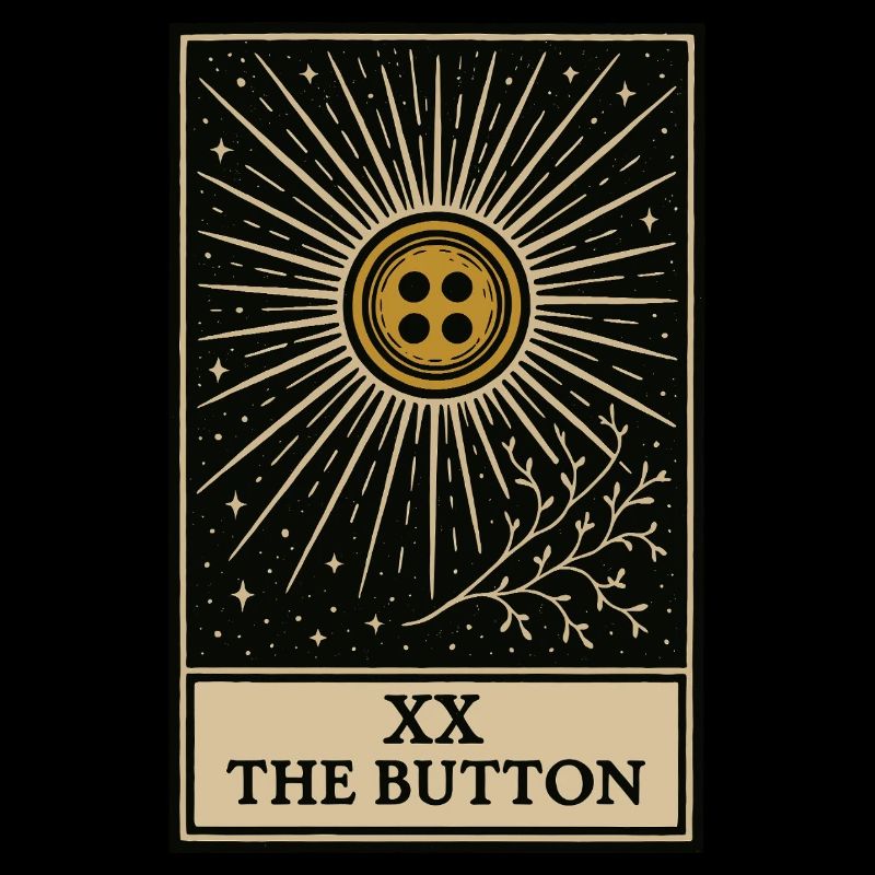 Tarot : le bouton sacré cousu