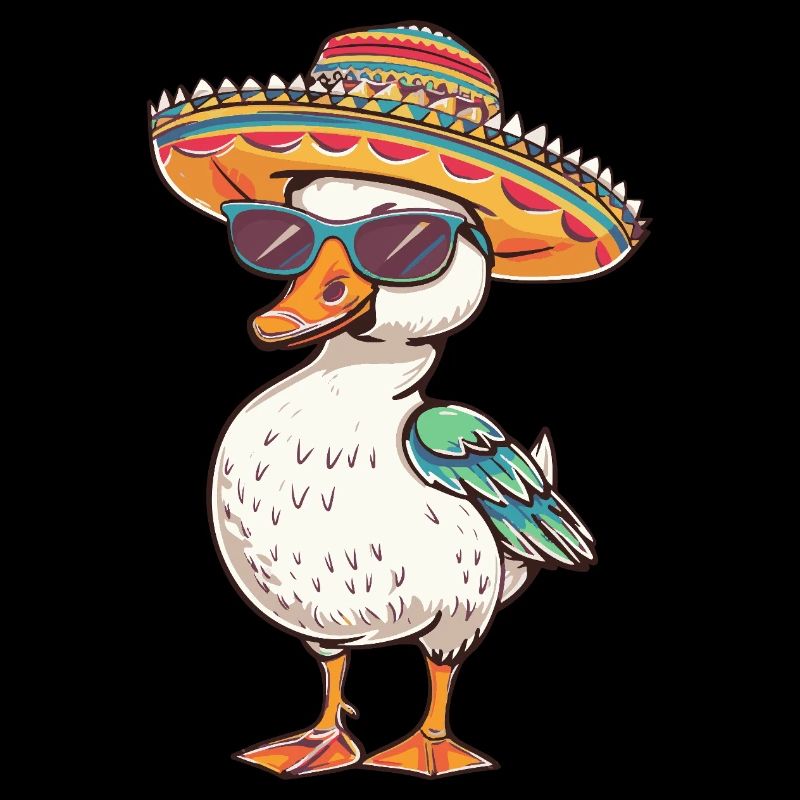 Goose Comic Funny Sombrero