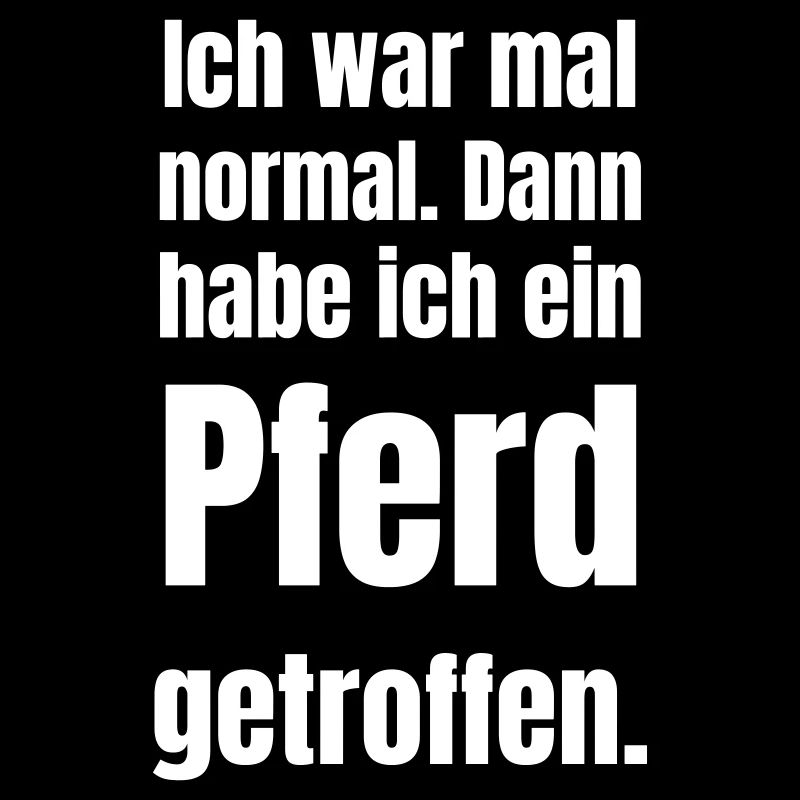 Normalität durch Pferd getroffen