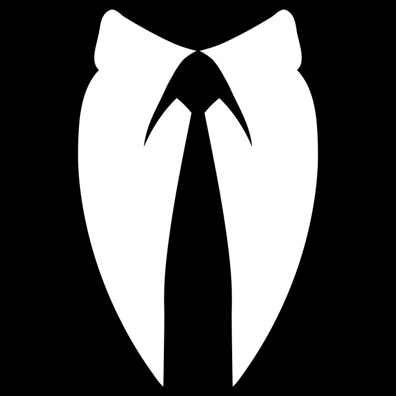 Anon Suit Collar Hacker Mask Shirt