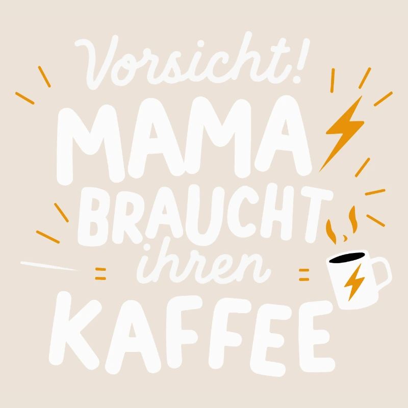Mama Kaffee Warnung Muttertag Geburtstag Lustig