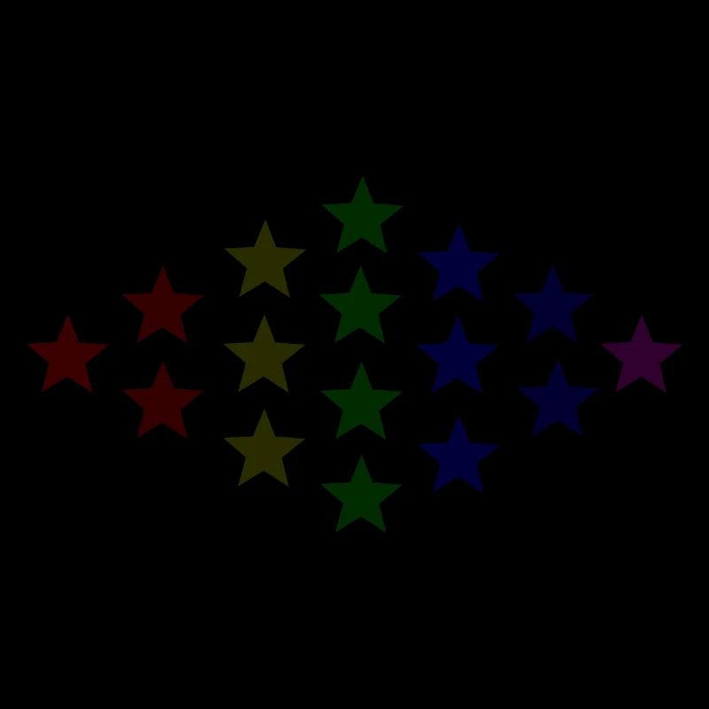 Sterne bunt Geschenkidee