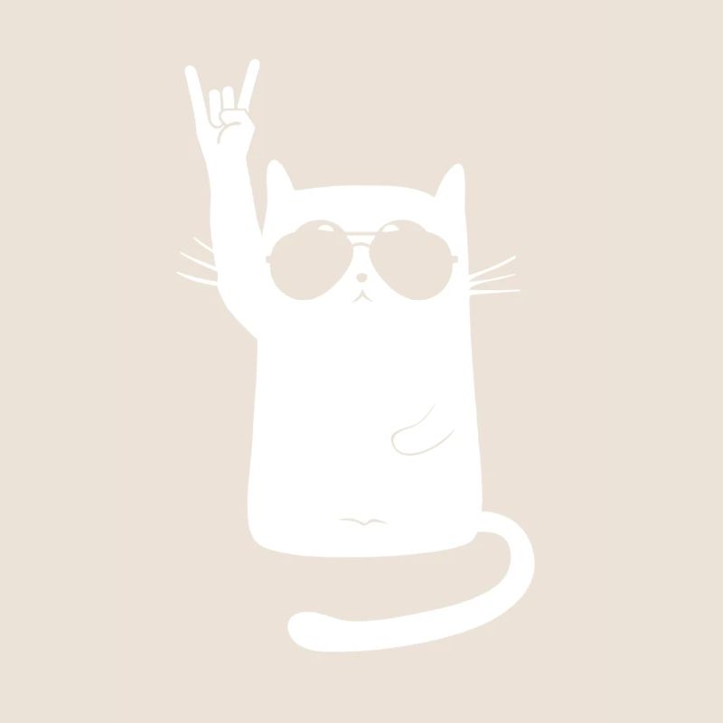 Chat en métal