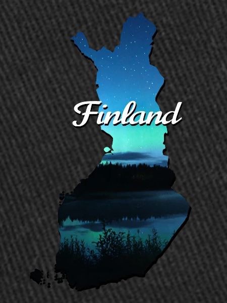 The map of Finland