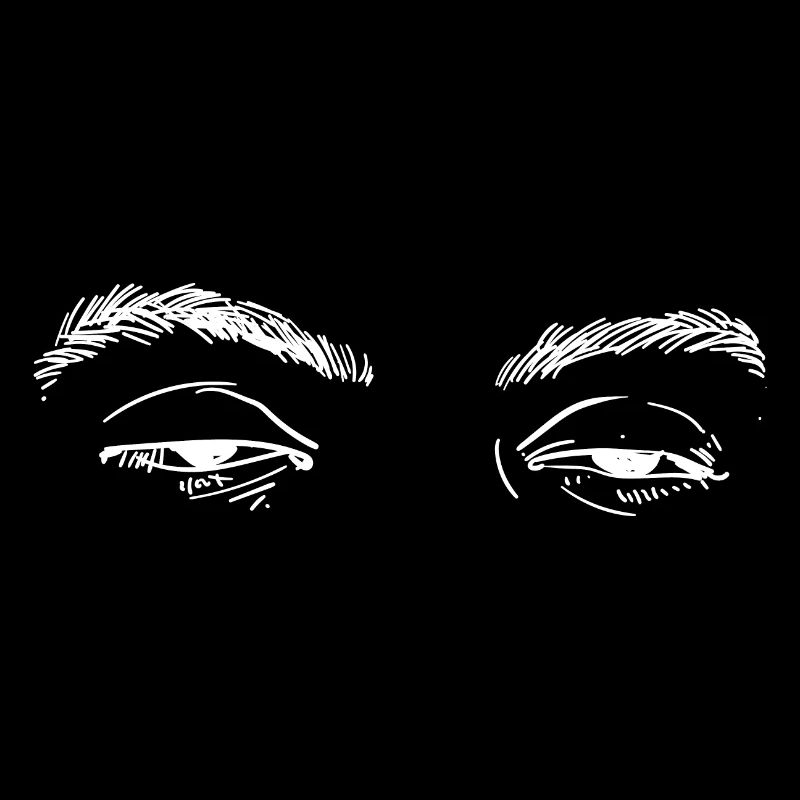müde Augen Blick