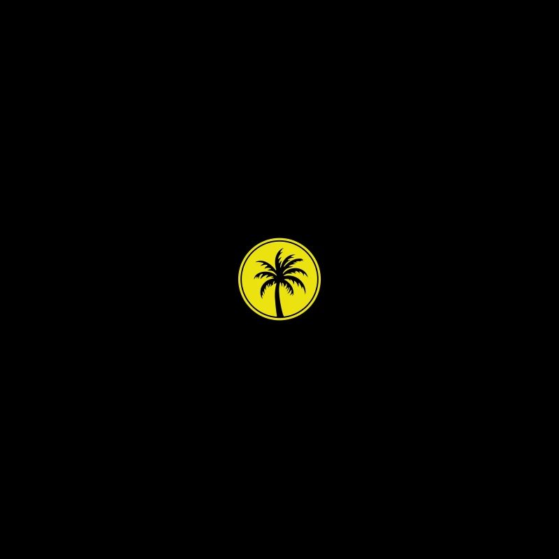 Palm tree line icon