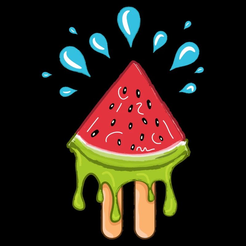 Pastèque Popsicle Fruits d’été sucrés
