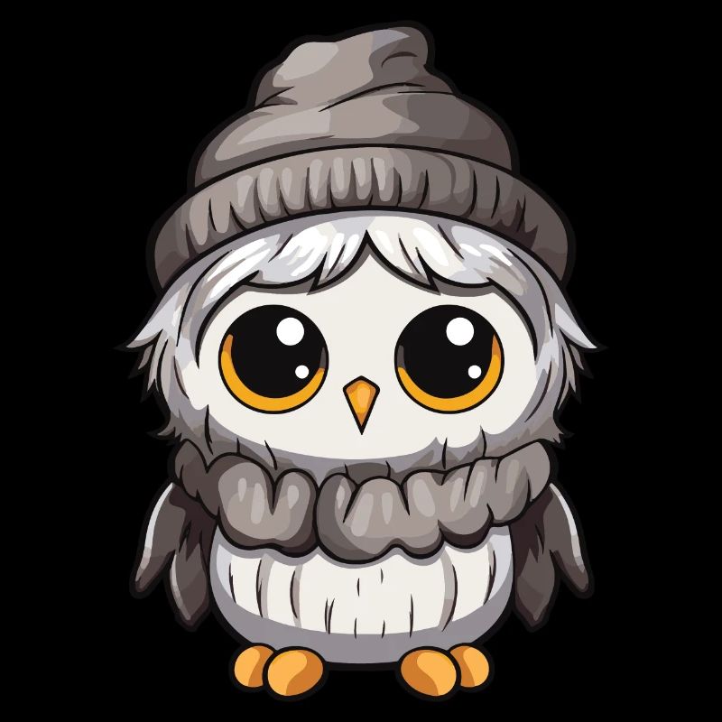 Eule Comic Winter Cozy