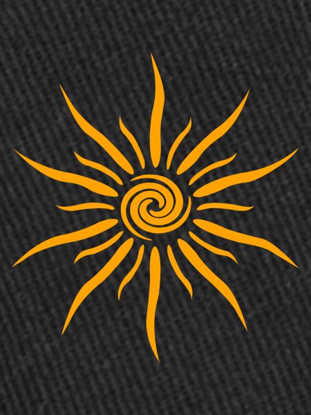 Soleil jaune éclatant
