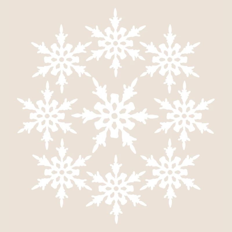 circle round pattern design cool winter cold snow