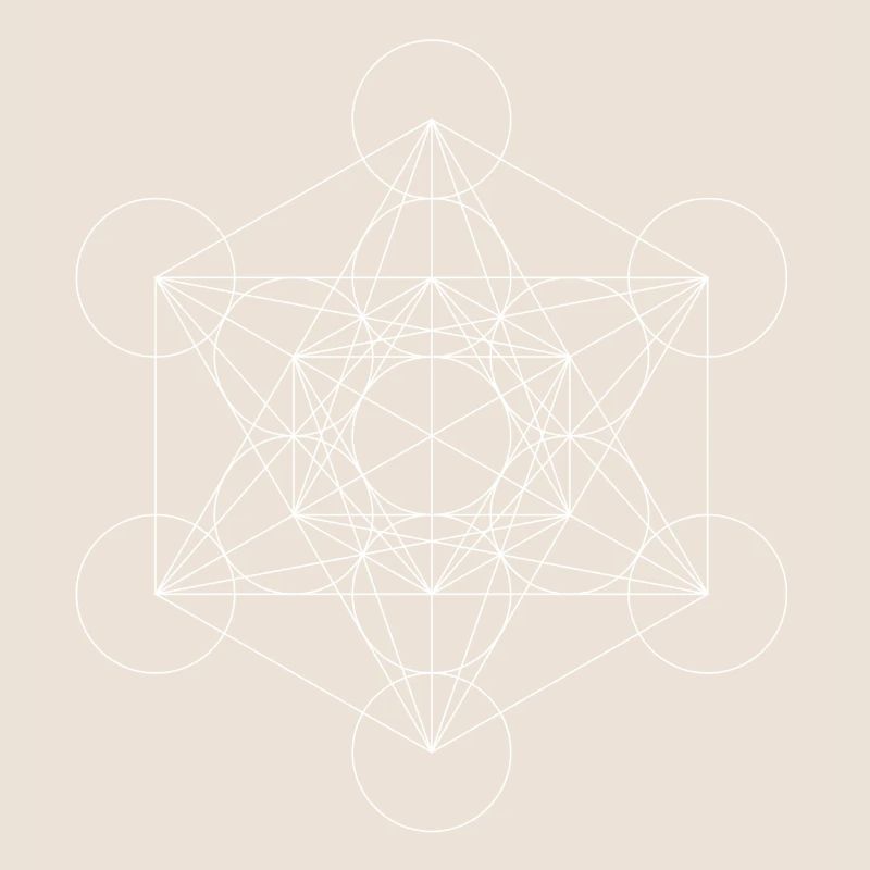 Le cube de Metatron blanc
