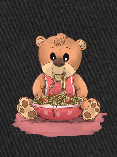 bear spaghetti noodles Italy