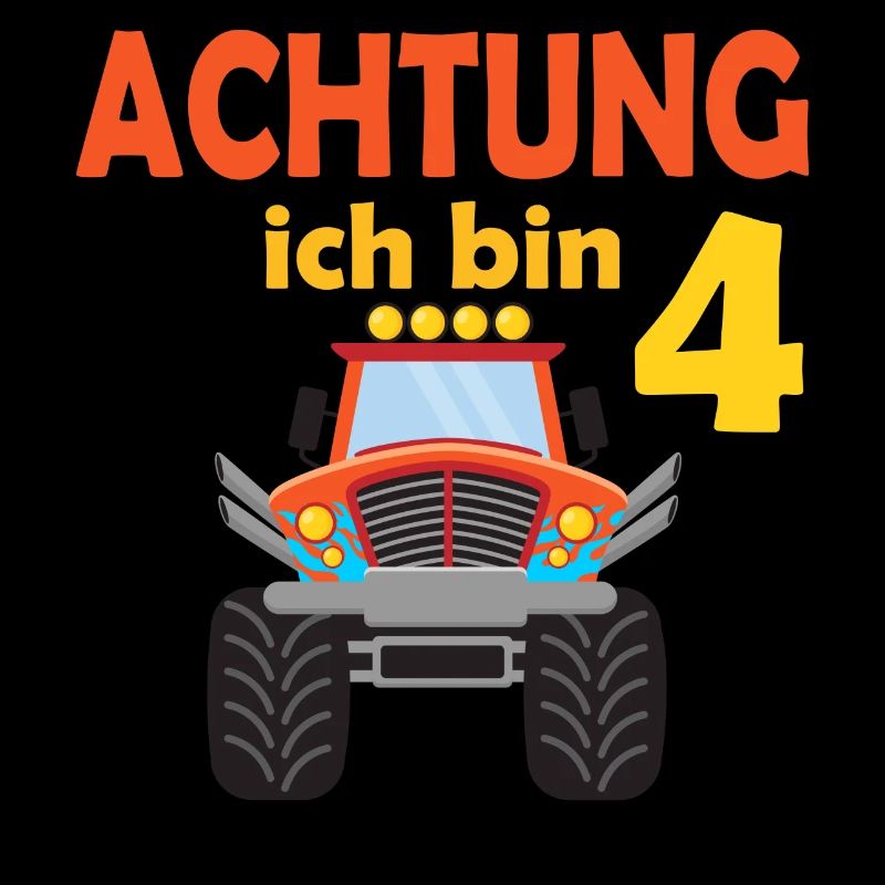 4. Geburtstag Achtung ich bin 4