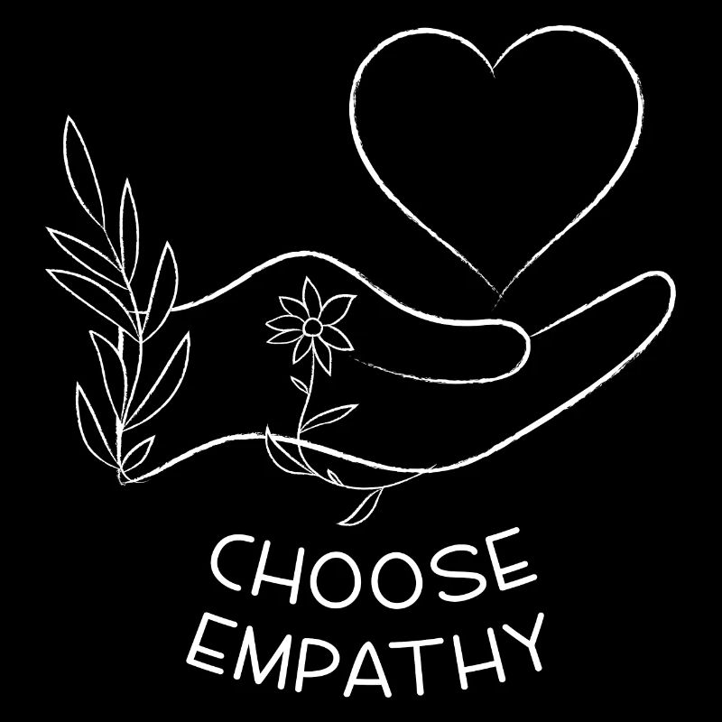 Wählen Sie Empathie-| Line Art Design