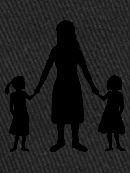 Silhouette 2 Filles Mère