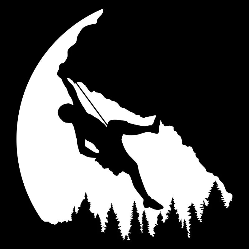 Fir Hobby Climbing Silhouette