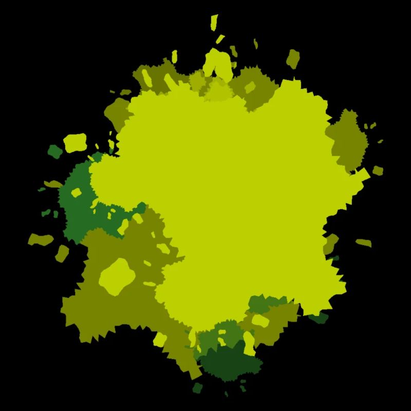 Éclaboussures de vert