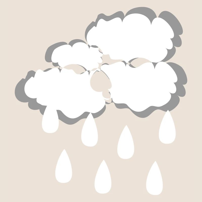 Rain cloud, vector illustration