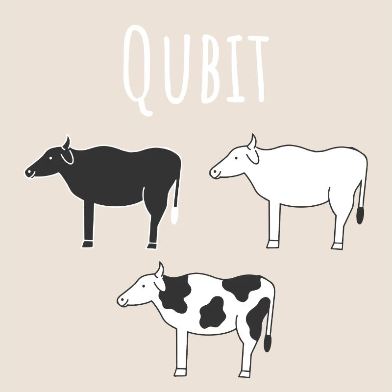 Quantencomputing mit Kühen Lustig Geschenk Kuhbit