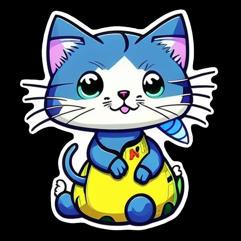 chat kawaii - mignon - manga