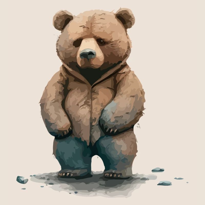 Teddy the grumpy bear