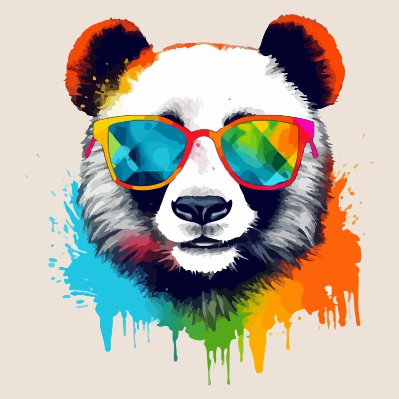 Cooli le panda à lunettes