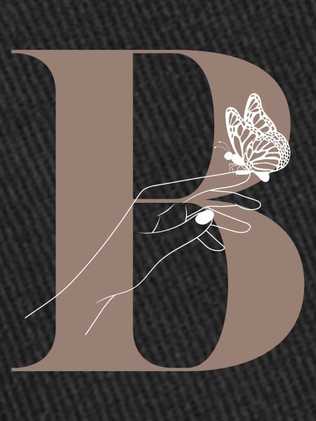 Letter B Magic butterfly