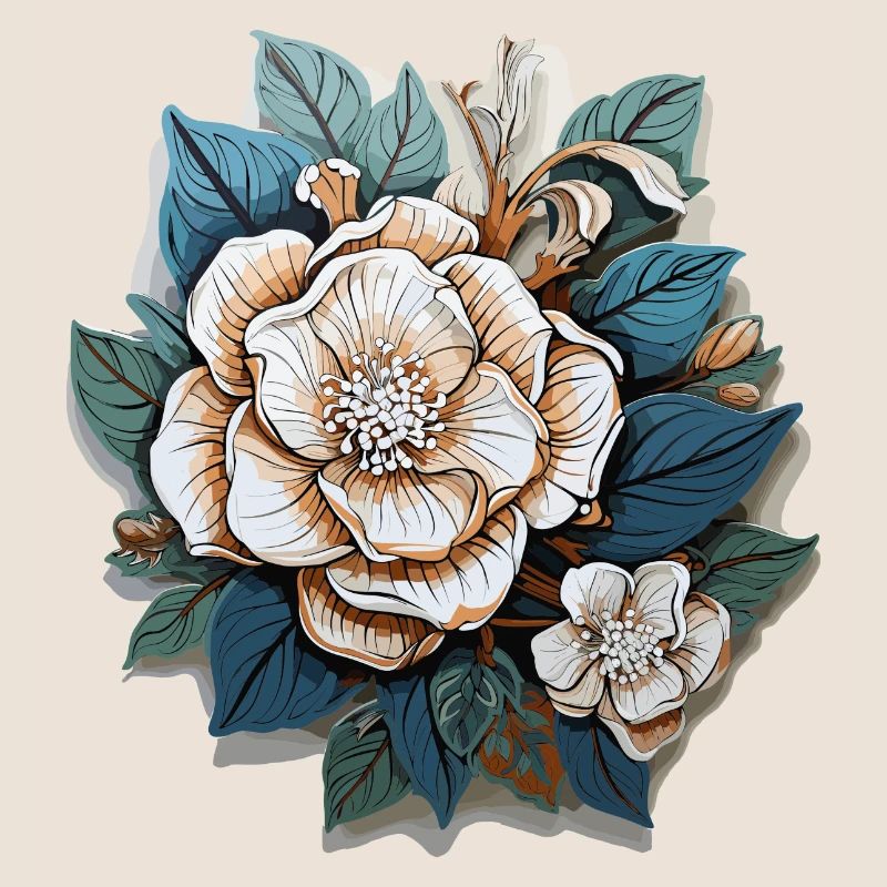 Fleurs blanches