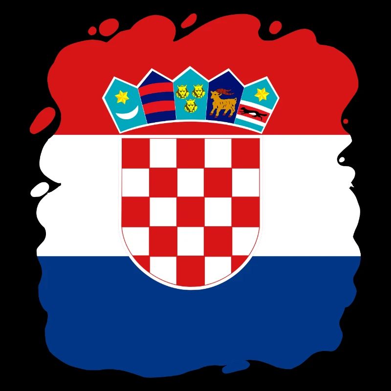 Drapeau de la Croatie Mer Adriatique Drapeau de Zagreb Drapeau croate