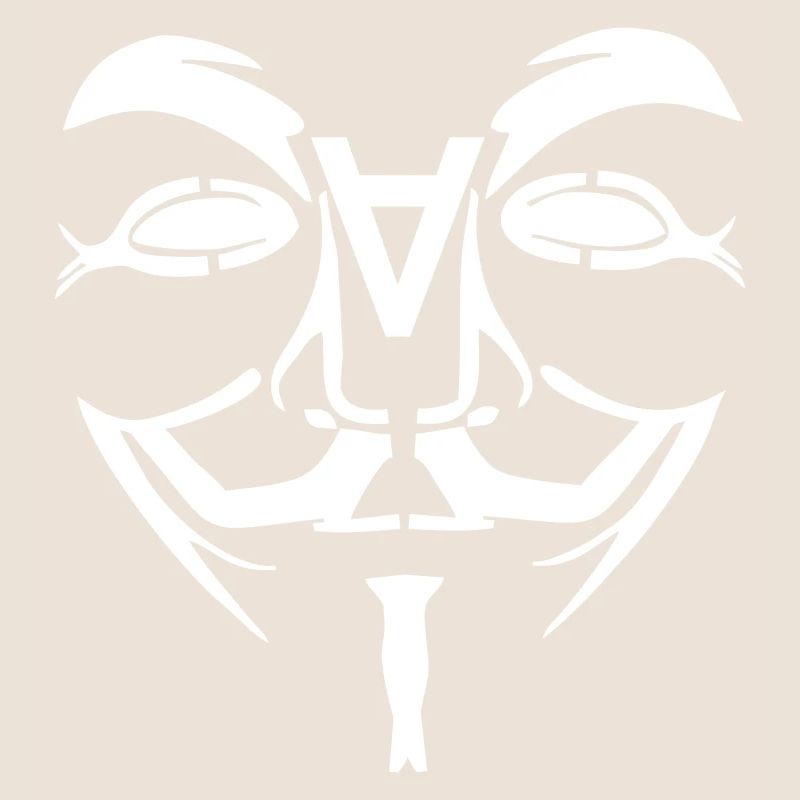 Anonymous Design Gesicht mit A