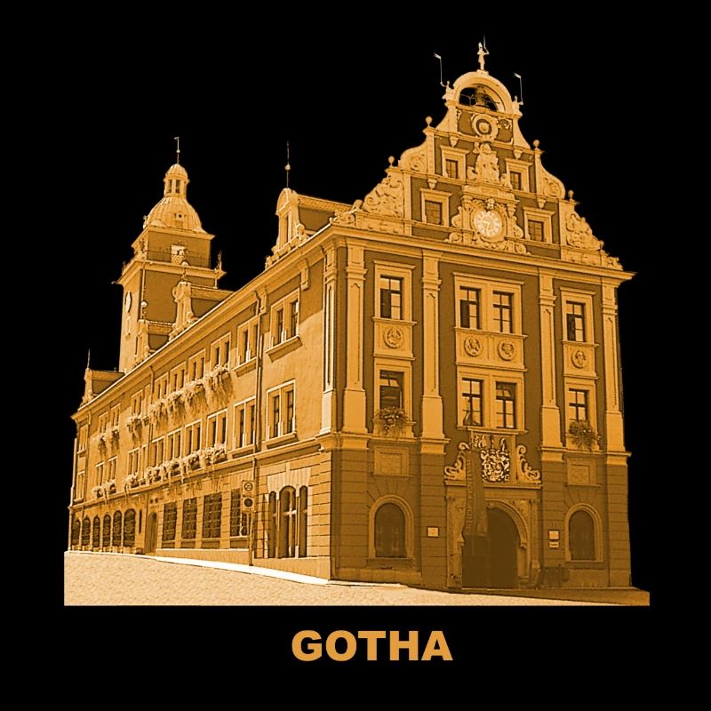 Gotha Town Hall Luther Bach Thuringia