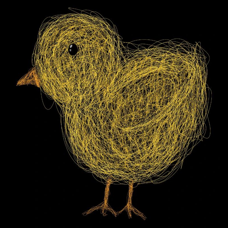 Petit poussin mignon