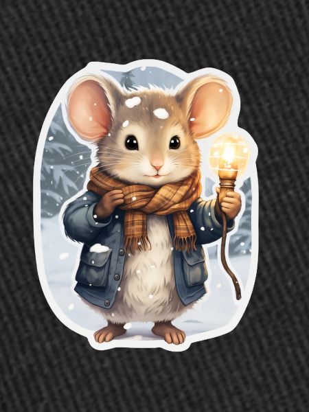 Modern mouse in winter