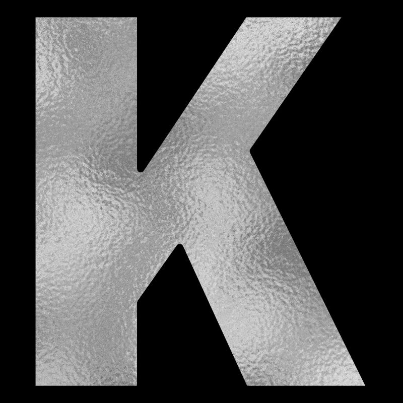 Letter K Silver