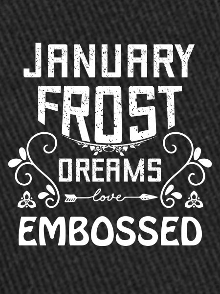 January frost dreams embossed