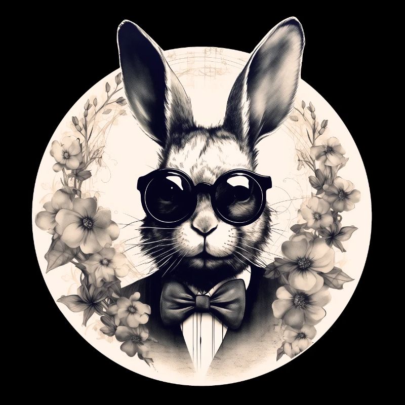 Cooler Hase mit Sonnenbrille