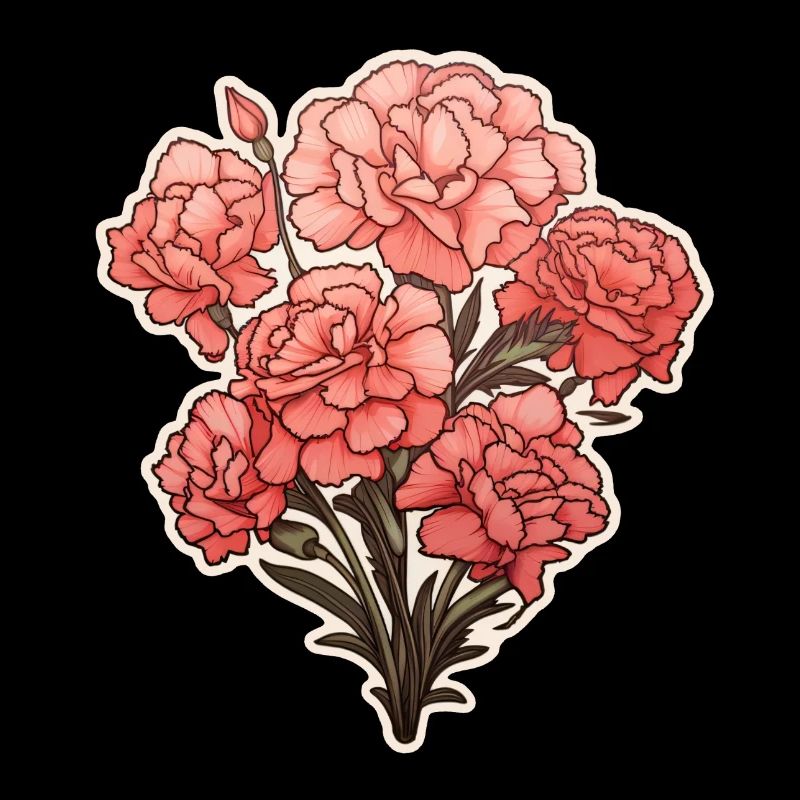 Carnations Carnation 6 Flowers