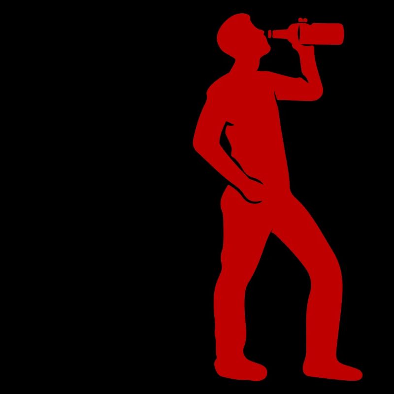 Trinker Bier Silhouette