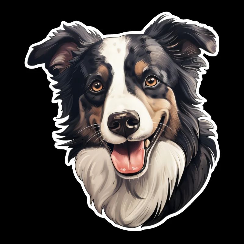 Tête de Border Collie