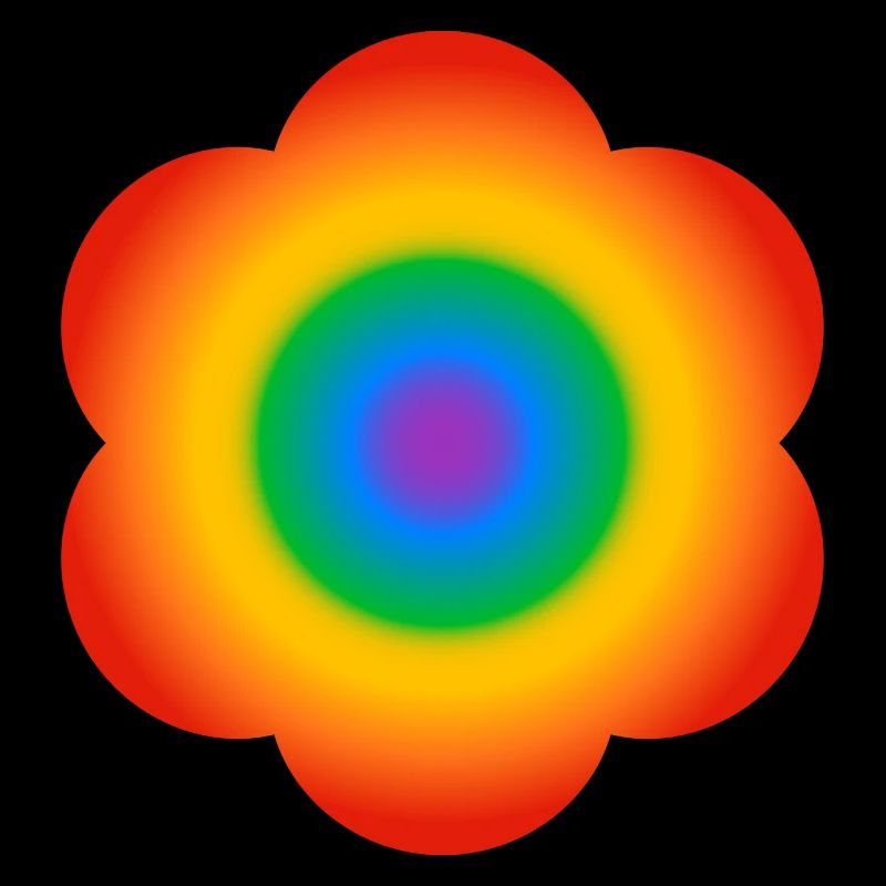 Regenbogen-Blume